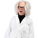 Pruik Gekke grijze professor