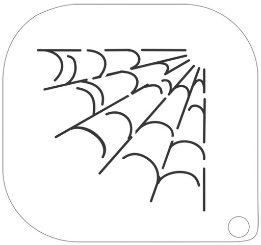 MAKE-UP template 74 spinnenweb