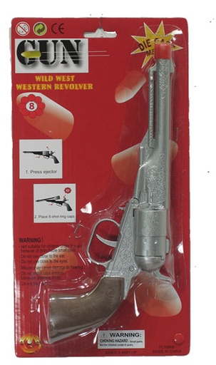 Revolver zilver 8 shots