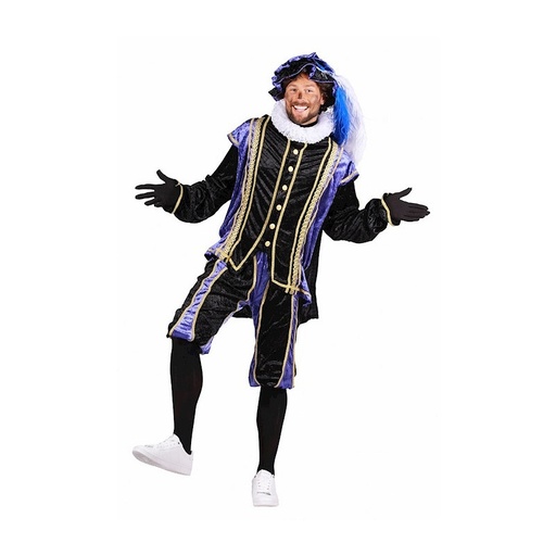 Pietenkostuum Bilbao zwart - paars