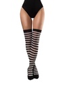 Kniekousen zwart wit gestreept