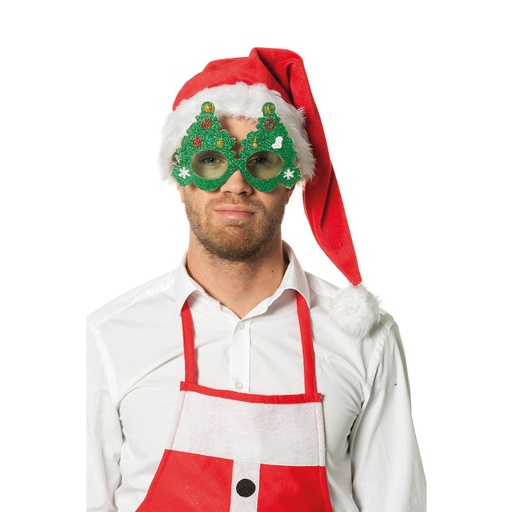 Bril kerstboom met licht