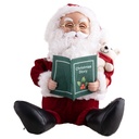 Zittende Kerstman 35 cm geanimeerd