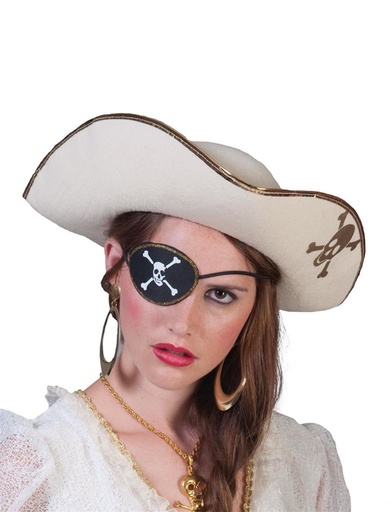 Piratenhoed beige