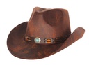 Cowboy hoed leather look