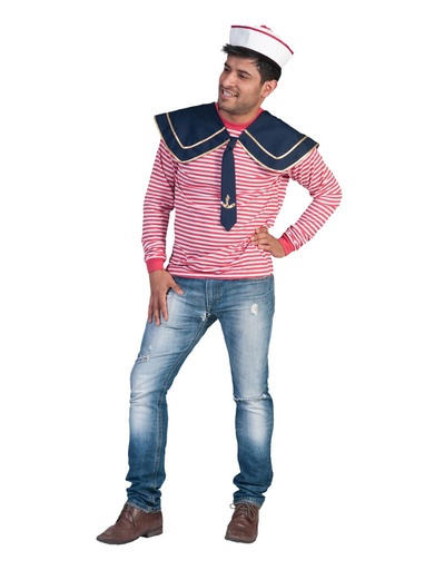 Matrozenkraag blauw met das