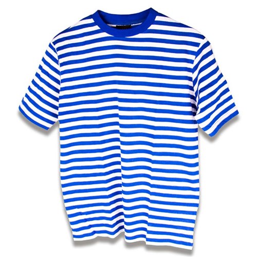 T-shirt blauw wit gestreept