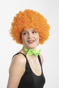 Pruik krulletjes oranje