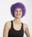 Pruik krulletjes paars
