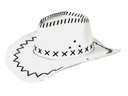 Cowboyhoed leerlintjes wit