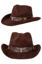 Cowboyhoed Wyatt donker bruin
