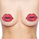 Tepelstickers rode lippen