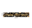 Happy New Year banner stof 290 x 50 cm