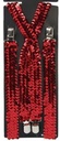Bretellen paillet rood