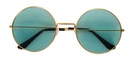 Hippiebril rond giant groen