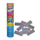 Confettikanon 50 jaar 20 cm