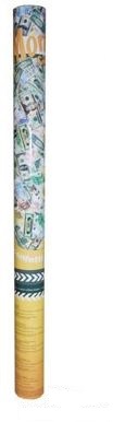 Confettikanon geld 60 cm