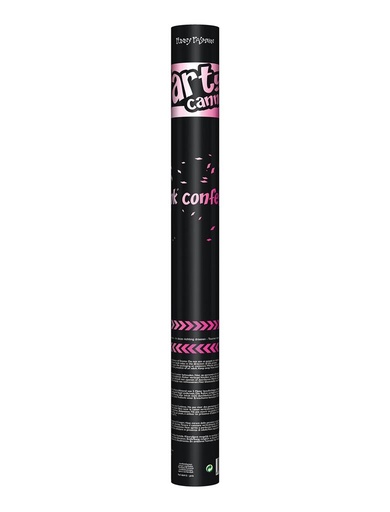 Confettikanon roze 60 cm