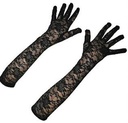 Handschoenen kant zwart lang