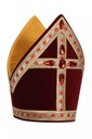 Kokermijter donkerrood