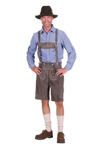 Lederhose Seppl grijs