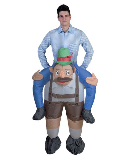 Opblaasbaar kostuum tiroler