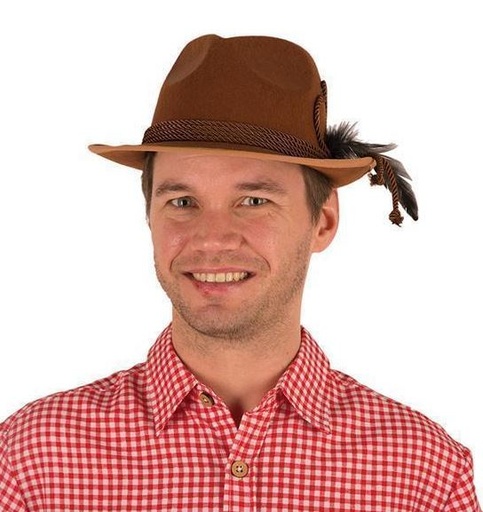 Oktoberfest hoed bruin