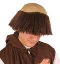 Pruik Pater kaal bruin 