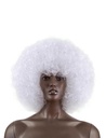 Pruik Afro krullen wit