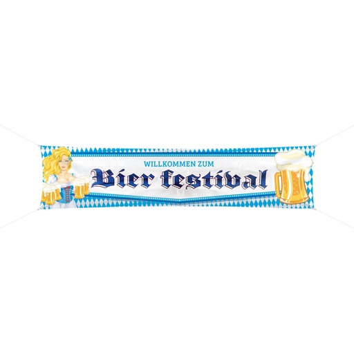 Banner bierfestival 180 cmx 40 cm