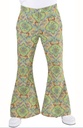 Hippiebroek man Summer of love groen