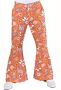 Hippiebroek man Summer of love oranje