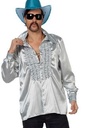 Discohemd zilver