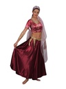 Indische dame bordeaux