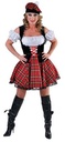 Schotse dame zwart rood#