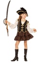 Piratenmeisje bruin
