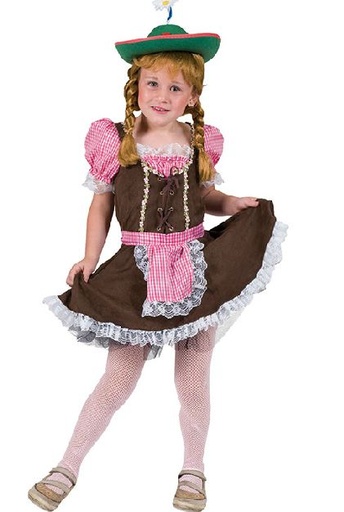 Oktoberfest kostuum Tirolermeisje roze