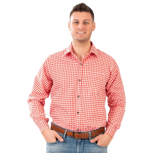 Geruit hemd rood wit